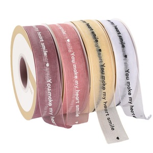 Sheer Ribbons Valentine'S Day Gift Wrapping Fabric Strips Cotton Reusable Medium Size - Product Image 5