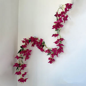 Nouveau produit : guirlande de fleurs artificielles de <span class=keywords><strong>bougainvilliers</strong></span> suspendus de 1,7 m, décoration suspendue pour mariage, guirlande de fleurs artificielles pour le Nouvel An - Product Image 5