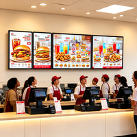 Pantalla LCD Digital de Señalización Publicitaria de 32 Pulgadas, Sin Función Táctil, para Montaje en Pared, para Supermercados y Centros Comerciales