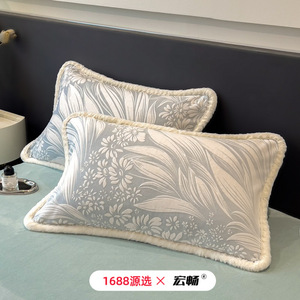 Winter Thickened Embossed Milk Fleece Four-Piece Bedding Set Double-Sided Warm Skin-Friendly Modern Style Winter Use - Product Image 5