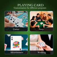 Jeu de cartes à jouer de poker en papier fini, personnalisé, publicité de bonne qualité, jeux promotionnels, personnalisé, à l'avant et à l'arrière