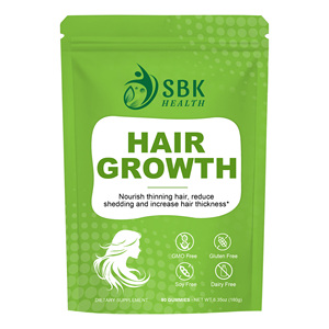 Gomitas de Alta Calidad Sin Gluten ni OMG para el Crecimiento del Cabello, Nutren el Cabello Debilitado, Reducen la Caída y Aumentan el Grosor del Cabello - Product Image 1