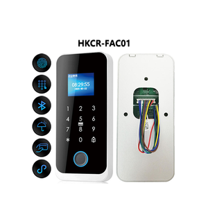 แป้นพิมพ์สัมผัสกันน้ำ RFID / MF การ์ดความถี่คู่ ปลดล็อคด้วยแอพ BLE ตัวควบคุมการเข้าถึงลายนิ้วมือแบบสแตนด์อโลนสำหรับสำนักงาน - Product Image 1