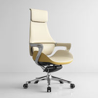 Chaises de bureau en cuir à dossier haut, confortables, luxueuses, en PU, pivotantes, pour invités, directeurs, PDG, chaises de direction
