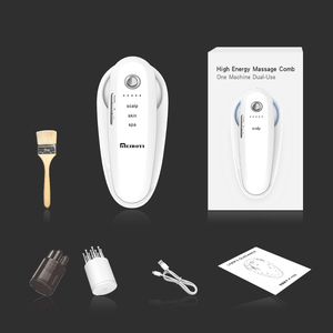 Meiboyi sisir Salon kecantikan genggam elektrik, sisir pijat kulit kepala dengan aplikator minyak getaran rileks tren 2025 - Product Image 6