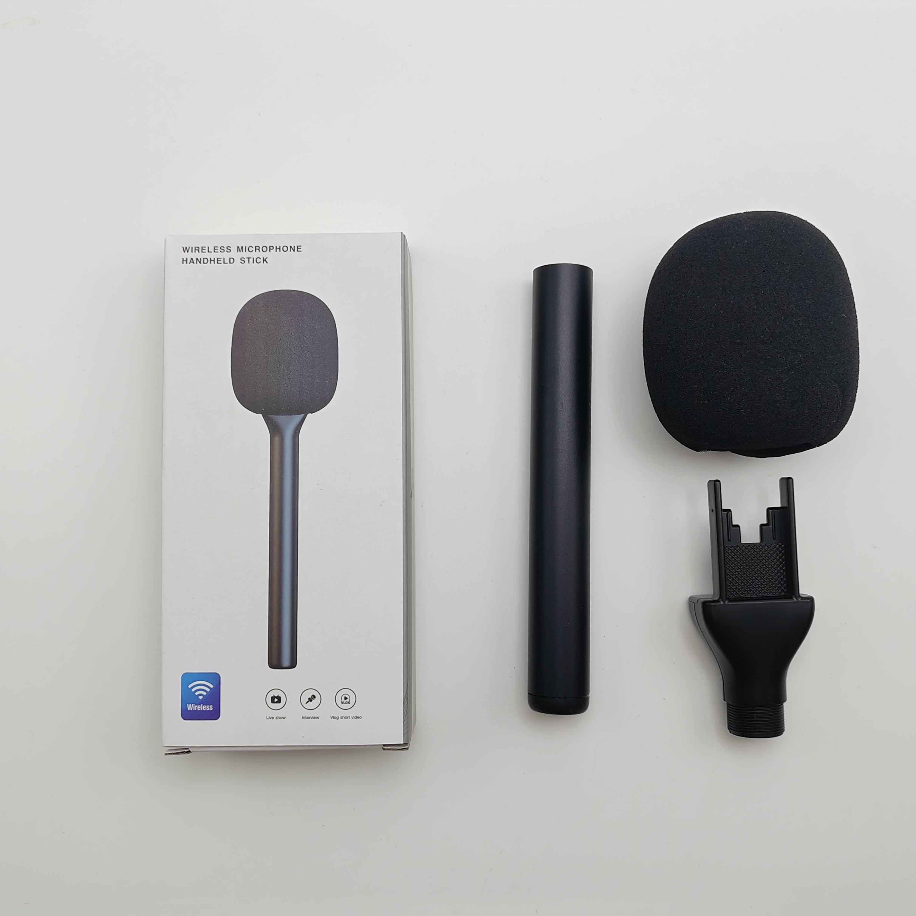 Palo de mano de aleación de aluminio negro