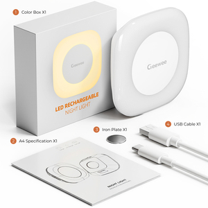 Luz Nocturna LED Inalámbrica con Sensor de Movimiento, Recargable, Regulable, sin Marco, con Sensor Oculto para <span class=keywords><strong>Armario</strong></span>, Venta al Por Mayor - Product Image 3