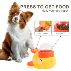 Interaction Dog Cartoon Duck Feeder Foraging Skill <b>Training</b> <b>Treats</b> Feeder - Product Image 6