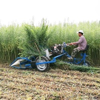 Moissonneuse agricole pour blé, riz, luzerne, batteuse, coupe-herbe pour riz paddy, machine de récolte, tracteur à conducteur marchant, tondeuse à gazon pour la ferme