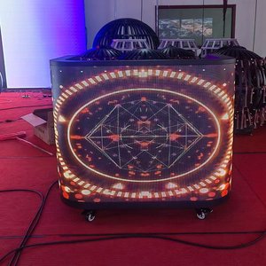เวทีดีเจแบบพกพา LED P1.86 P2.5 กันน้ำ พร้อมขาตั้งแบบตั้งโต๊ะและหน้าจอปรับแต่งได้ เหมาะสำหรับงานเต้นรำบนเวทีคลับ - Product Image 5