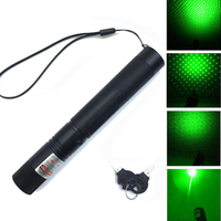 Pointeur Laser Vert 303 Haute Puissance, Lumière Laser Étoile avec Batterie 18650 et Chargeur de Batterie, Pointeur Laser Puissant