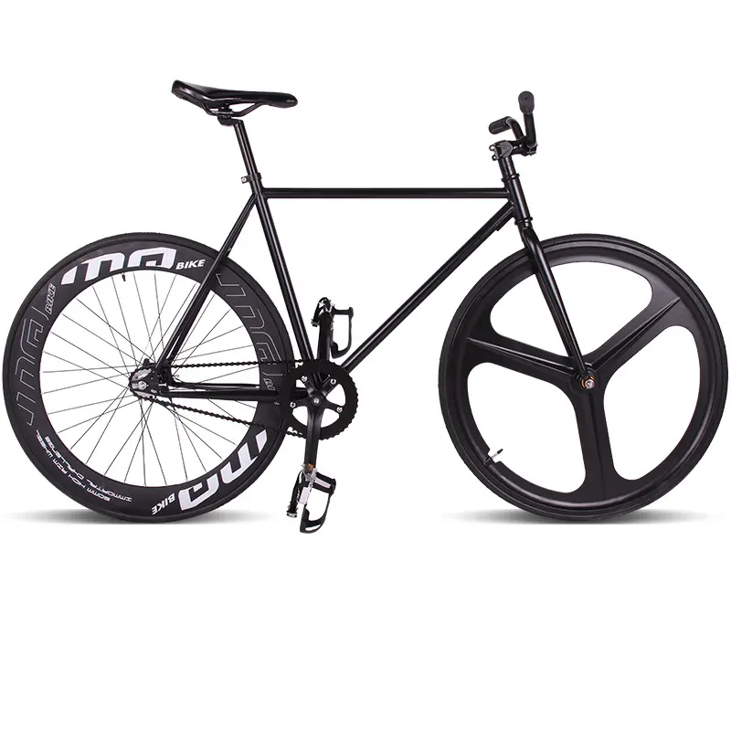 नि: शुल्क शिपिंग मैग्नीशियम मिश्र धातु पहियों के साथ सड़क बाइक बाइक 700 सी मोड़ के साथ स्टील फ्रेम fixie साइकिल Freewheels roadbike