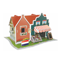 Juya — Puzzle 3D en mousse, pour enfants, modèle boulanger, maison, 22 pièces