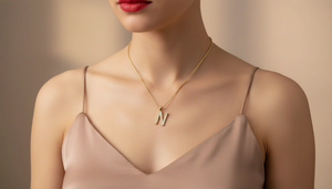 Custom Natural Diamond Alphabet N Unisex Pendant Genuine Diamond Initial <b>Letter</b> Fine Jewelry Designed for Men and Women Wear - Product Image 5