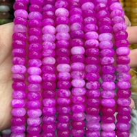 Manik-manik Batu Alam Bentuk Rondelle & Abacus 6x10mm Campuran Warna, Manik-manik Lepas untuk Pembuatan Perhiasan DIY, Gelang, Kalung, Aksesoris
