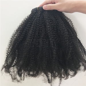 Extensiones de Cabello Humano <span class=keywords><strong>Afro</strong></span> Rizado de Alta Calidad, Extensiones Negras para Mujer, Pequeñas Trenzas <span class=keywords><strong>Afro</strong></span> Rizadas - Product Image 5