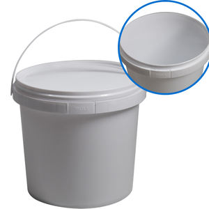 ถังพลาสติก PP สีขาวขนาด 5 ลิตร แบบกำหนดเอง เป็นมิตรกับสิ่งแวดล้อม พร้อมฝาและหูหิ้ว สำหรับบรรจุภัณฑ์สี - Product Image 4