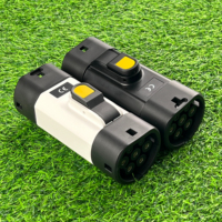 Qiaoyi GBT Type2 22kw 380v adaptateur d'entrée ca nouveau 32A connecteur de charge prise de sortie pour véhicules électriques Ev chargeur adaptateur 380V