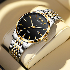 Reloj de cuarzo clásico y sencillo para hombre, de acero inoxidable, resistente al agua, luminoso, para uso empresarial. - Product Image 3