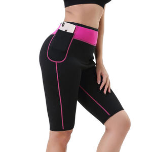 LANQIN Culotte de compression pour femme, taille haute, néoprène, contrôle moyen, effet ventre plat, poche, rehaussement des fesses, pour yoga, entraînement et gym - Product Image 3