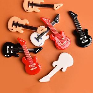 Miniatures de guitare en résine, accessoires artisanaux pour la création de bijoux, épingles à cheveux, broches, DIY, coques de téléphone, aimants de réfrigérateur - Product Image 4