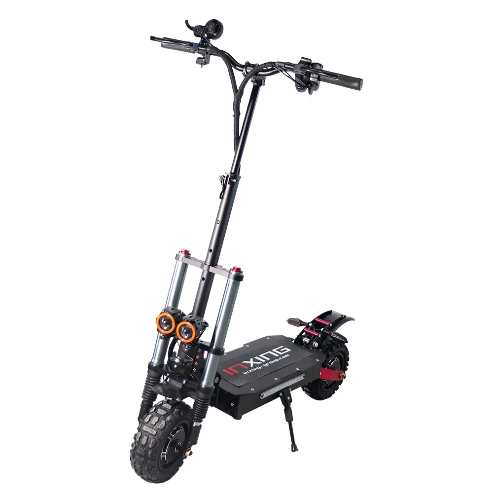 Fabricants de scooters chinois 60V Entrepôt UE Vitesse 5600W 85KM Pliant 11 pouces Scooter électrique tout terrain à double moteur pour adulte