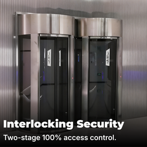 Système de porte à interverrouillage AB haute sécurité avec IA anti-collision et contrô<span class=keywords><strong>le</strong></span> d'accès pour laboratoires et banques, fabriqué en Chine - Product Image 2