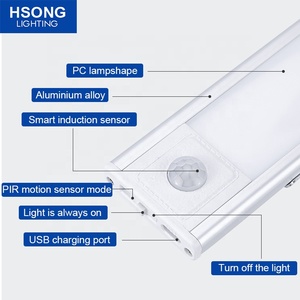 Support en Surface de haute qualité, longueur personnalisable, lumière d'armoire en aluminium, cuisine intérieure 1w 2w 3w 4w Smd Led sous-meuble - Product Image 3