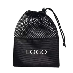 Sac de rangement en filet à petites mailles, sac à cordon de serrage en promotion, sac à linge en filet promotionnel avec logo personnalisé - Product Image 1