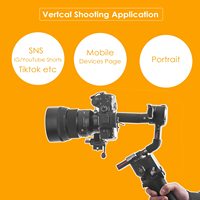 KAMPHO RS2/RS3/RS3 Pro Support de caméra vertical robuste pour DJI RS 2/3/3Pro Tiktok Youtube Video Extended Vertical Shooting