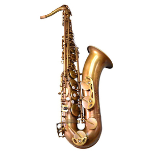 <span class=keywords><strong>Saxophone</strong></span> ténor professionnel bB, finition <span class=keywords><strong>vintage</strong></span>, laiton jaune laqué or, avec accessoires complets, performance réglable - Product Image 1