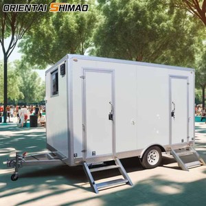 Nouvelle Toilette Mobile Extérieure Personnalisée pour Camping, Remorque Sanitaire de Luxe Portable avec Douche à <span class=keywords><strong>Vendre</strong></span> - Product Image 1