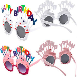 Gafas de Sol Novedosas para Fiesta de Cumpleaños, Gafas con Diseño de Pastel de Crema Dulce para Niños y Adultos, Artículos para Celebración de Cumpleaños - Product Image 3
