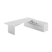 Bureau de direction modulaire moderne OEM avec prise de courant magnétique pour mobilier de bureau de PDG/Directeur