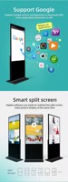 Pantalla Táctil Capacitiva LCD de 55" y 65", Señalización Digital con Animación, Soporte SDK, Control Remoto por WiFi, Soporte de Pie para Centros Comerciales