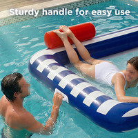 Fauteuil flottant en PVC pour piscine, vente en gros, chaise flottante avec porte-gobelet, radeau gonflable pour adultes