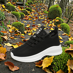 รองเท้ากีฬาผู้หญิงคุณภาพสูง น้ำหนักเบา สำหรับฤดูร้อนและฤดูใบไม้ร่วง เหมาะสำหรับเดินเล่น ท่องเที่ยว เดินป่า ออกกำลังกาย ระบายอากาศได้ดี พร้อมพื้นรองเท้าแบบ Air Cushion - Product Image 3