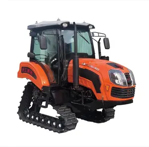 Rubber Multifunctional Tractor Engine Tractor Tiller Track Tractor with Grass Cutter