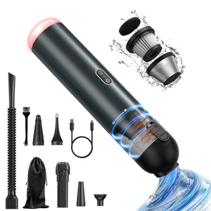 P17 Mini Car <b>Vacuum</b> Cleaner 0.5L-1L Rechargeable <b>Handheld</b> Cordless Powerful Suction For Auto Cleaning - Product Image 1