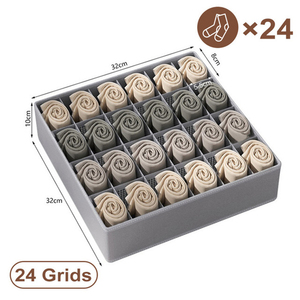Organizador Plegable Moderno Oxford para Ropa Interior con 24/16/7 Celdas, Cajones y Cajas de Almacenamiento Rígidas para Sujetadores y Calcetines, Muebles para Ropa de Sala de Estar - Product Image 6