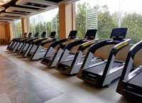 Tapis roulant commercial robuste ASJ9906, moteur AC 3-7 CV, grande machine de course, tapis roulant de salle de sport