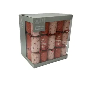 Logo personnalisé de luxe pour noël, emballage en papier, 8 bonons, craquelures de noël, vente en gros, usine, Bon marché - Product Image 1