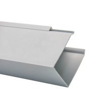 Goulotte de câblage PVC 50x50mm de haute qualité, ignifuge, pour chemin de câbles, durable, équipement électrique, gris, logo personnalisé