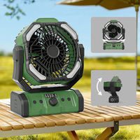 Ventilateur de camping à double moteur 20000mAh Batterie au lithium Ventilateur de table de bureau USB rechargeable Ventilateur de camping extérieur pour tente de pêche