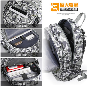 Custom Tactical <b>Backpack</b> for Camping Hiking Traveling Motorcycle with Polyester Lining Zipper Closure - Product Image 4