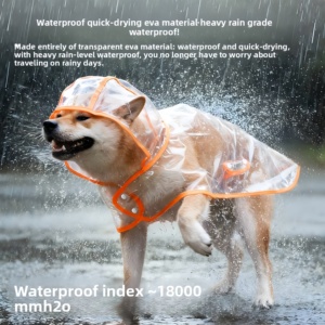 Impermeabile Trasparente per Cani di <span class=keywords><strong>Piccola</strong></span> e Media Taglia, Corgi, Shih Tzu, <span class=keywords><strong>Cuccioli</strong></span> - Product Image 3