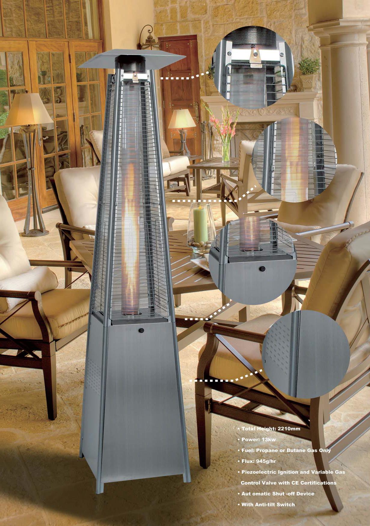 パティオヒーター Gas Infrared Outdoor Patio Heater - 13kW Propane/Butane Burner