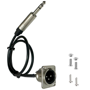 Câble d'extension de microphone sur mesure, <span class=keywords><strong>XLR</strong></span> 3 broches femelle vers TRS 6,5 mm mâle, pour montage sur panneau, pour table de mixage - Product Image 1