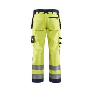 BLAKLADER - 156818113389D92 Pantalones artesanos de alta visibilidad Amarillo/Azul marino-EAN 7330509402498 ROPA DE TRABAJO DE 2017 - Product Image 2