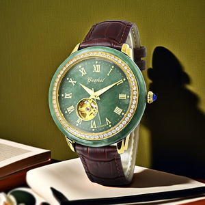Reloj de Jade de Lujo para Hombre, Movimiento Automático, Esfera de Jade Verde Genuino, Resistente al Agua 50M, Reloj de Pulsera Ejecutivo - Product Image 5